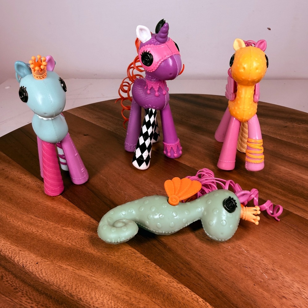 Lalaloopsy Ponies Checkers, Macadamia, Tea Biscuit & Seahorse Sea Squirt